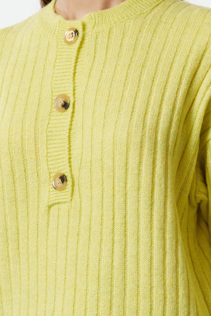 Женский модный стильный свитер, салатовый мягкий текстурированный базовый трикотажный свитер