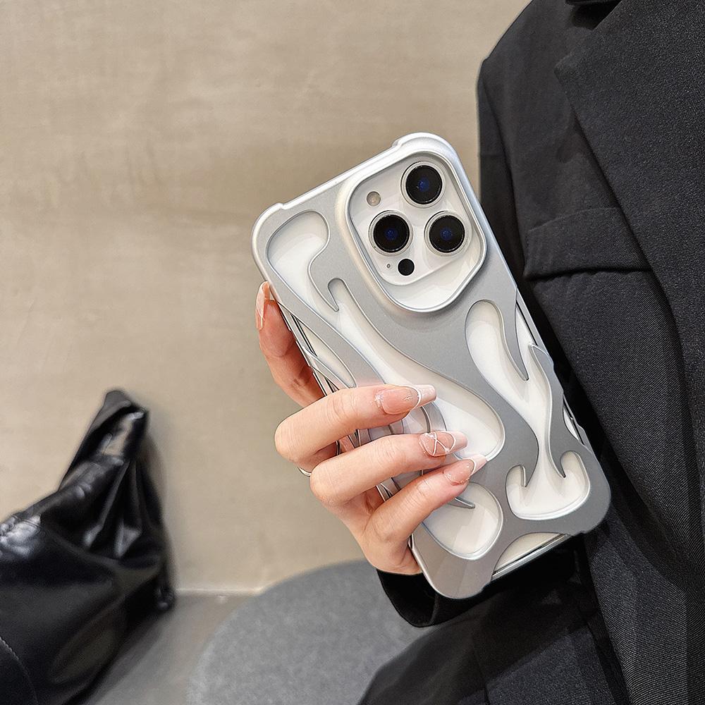 Чехлы для телефонов iPhone 11 13 16 ProMax iPhone 14 15 ProMax 12 13 ProMax 13 Pro 14 Pro Samsung A55 A54 S25 S24 S23 S22 Ultra Flame Shell Cool Advanced