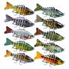 3/5Pcs Fishing Lures 3D Swimming Bait with Treble Hooks Realistic Looking