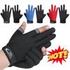 1Pair Fishing Gloves Anti-slip Breathable Two Finger Cut Sport Cycling Fishing Mitten Men Women Fashion Gloves Sport Equipment