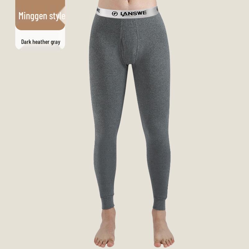 Langsha Мужские утягивающие брюки из хлопка и шерсти на осень/зиму