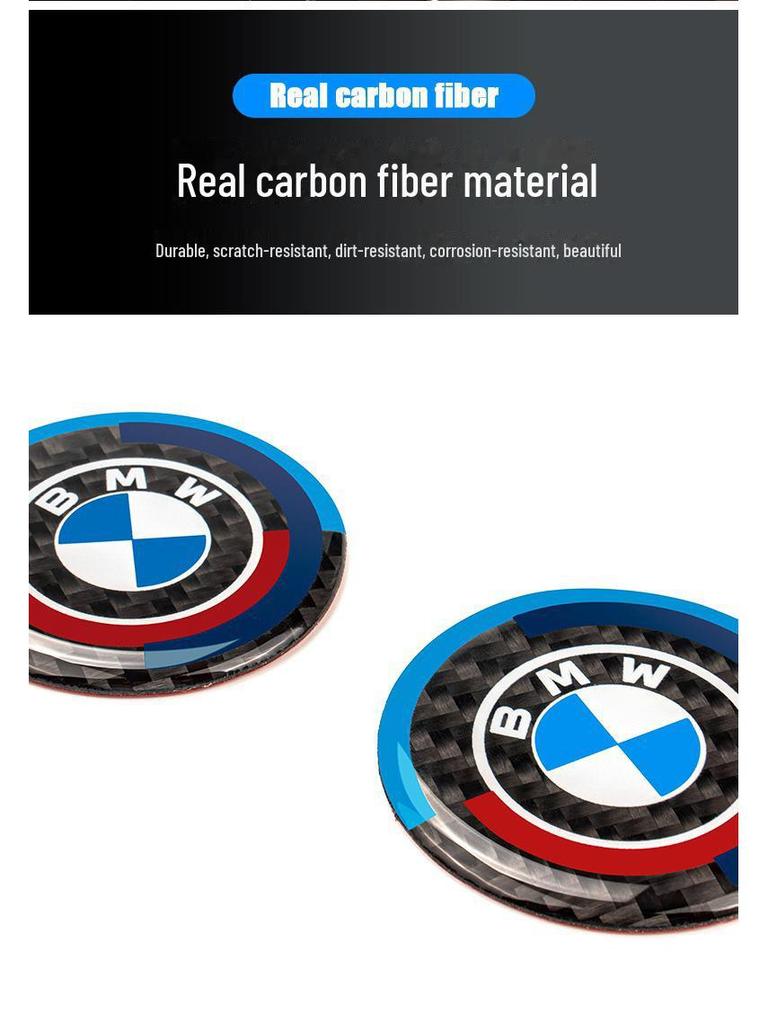 Наклейки на ручку мультимедиа из углеродного волокна для BMW 1-7 серии X3-X7