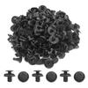 uxcell Trim Clip Rivet Fastener Push Clip Plastic Black Compatible
