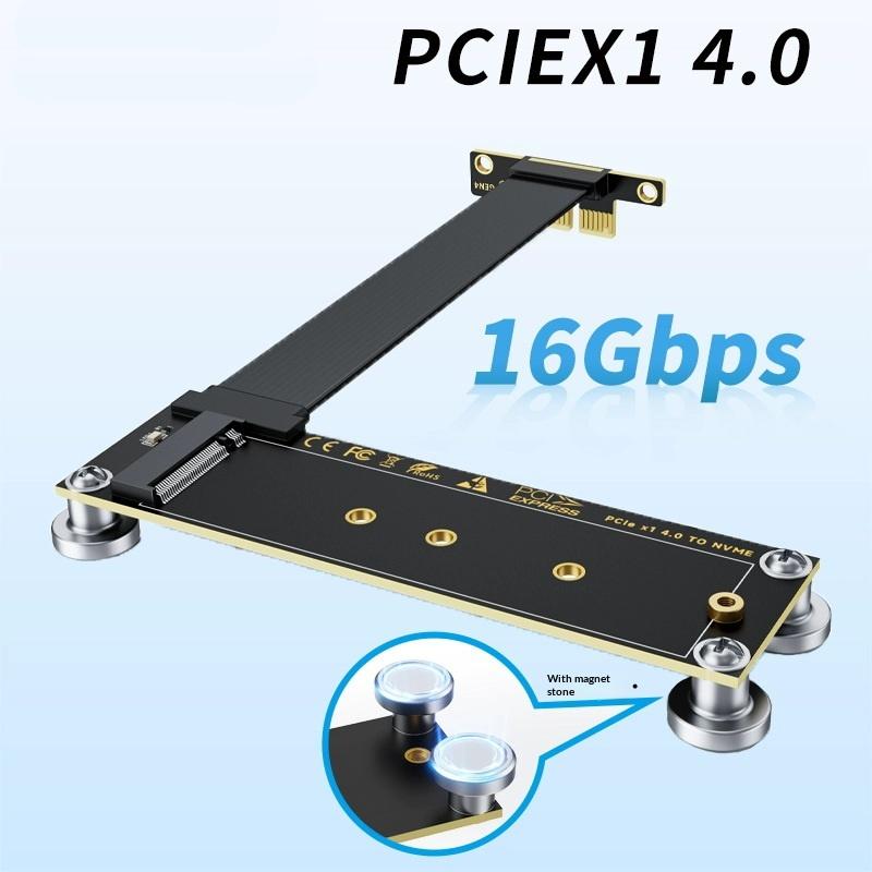 1 шт. M.2 Nvme Ssd к X1 Поддержка Настольный ПК M.2 Nvme к Pcie X1 X4 X8 X16 Карта-переходник Прямоугольный Кабель-удлинитель Pci Express