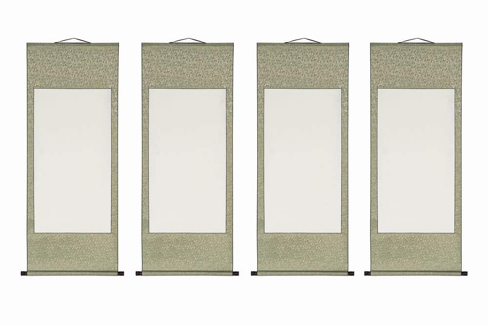 Blank Hanging Scroll Set of Japanese Ink Calligraphy Supplies [17th] 2, Painting, Painting,