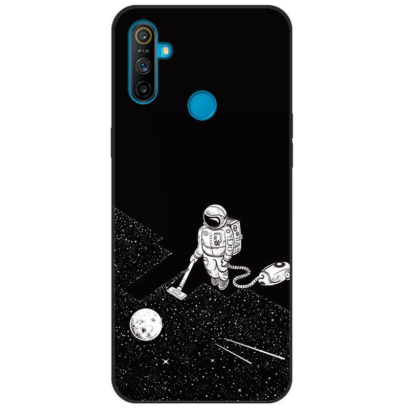Чехол-бампер для Realme C3, мягкий силикон TPU, задняя крышка с рисунком, для OPPO Realme C3 RMX2020 C 3 RealmeC3, мультяшный чехол для телефона Funda