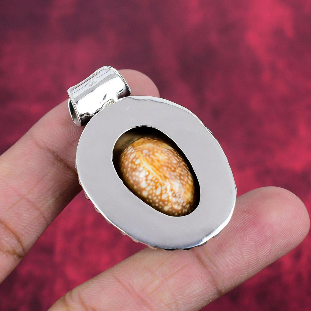 Украшения из ракушек каури, кулон из стерлингового серебра 925 пробы, подарок на свадьбу, кулон ручной работы, ювелирные изделия с драгоценными камнями