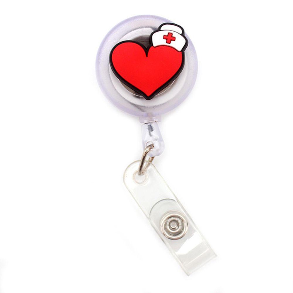 Держатель для карты на груди, выдвижная катушка для бейджа, держатель для больничного бейджа, зажимы для удостоверения личности, держатель для бейджа медсестры