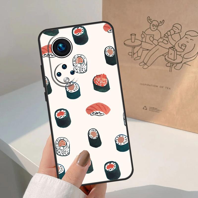 Кавайный узор с суши Для Honor Magic 8 Pro 5 6 7 Lite Чехол Для Honor Win RT 200 400 50 70 90 X8b X9a X9b X9c X9d