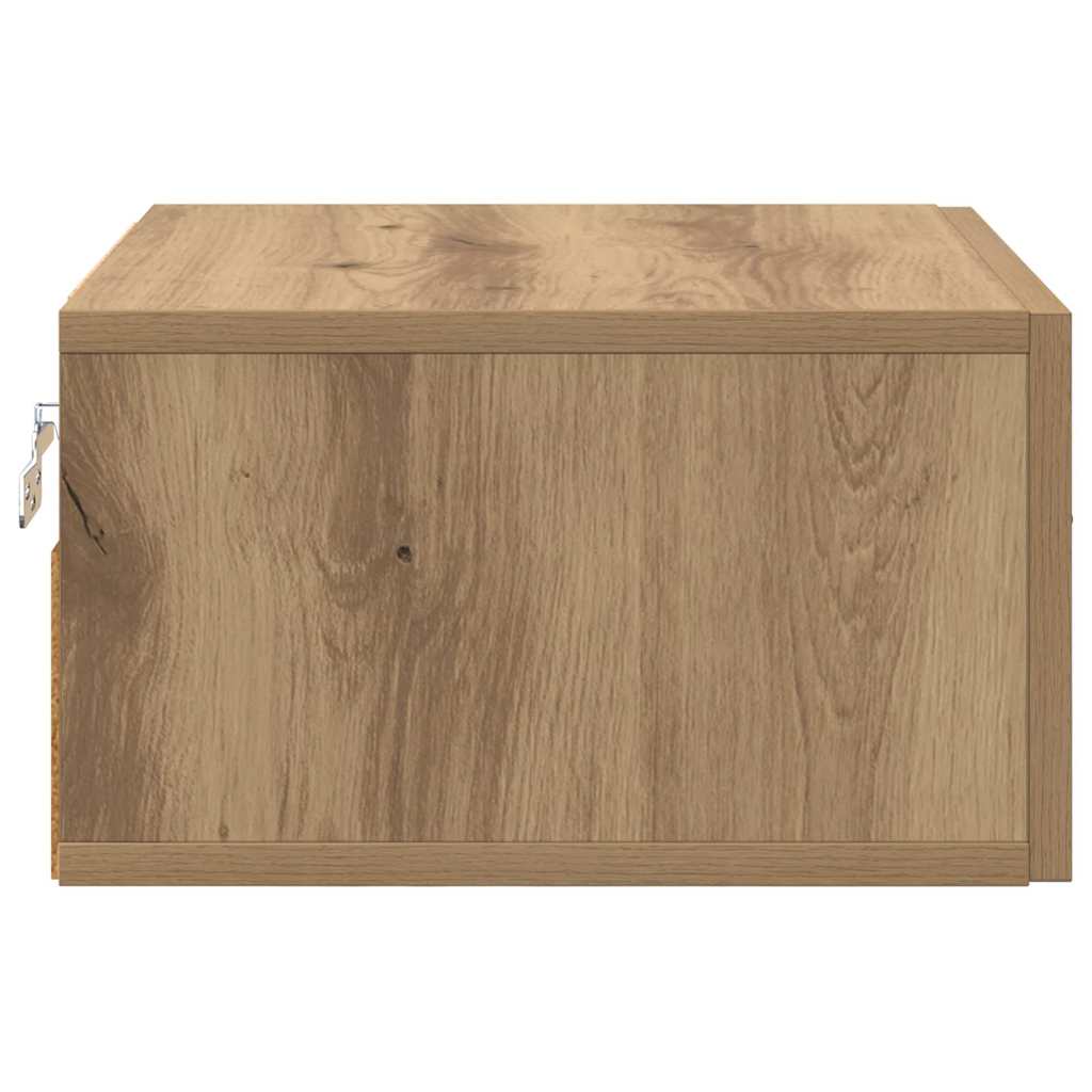 Nightstand Set of 2 Artisan Oak Finish 35 x 35 x 20 cm Engineered Wood