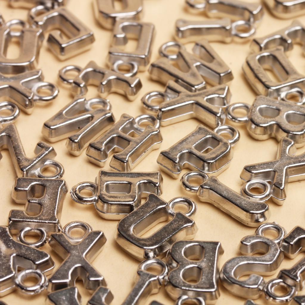 Творческое ожерелье ручной работы 14-16 мм*8-9 мм подвески с буквами, изготовление ювелирных изделий, модные аксессуары для самостоятельного изготовления алфавита AZ, 50 шт. акриловый брелок