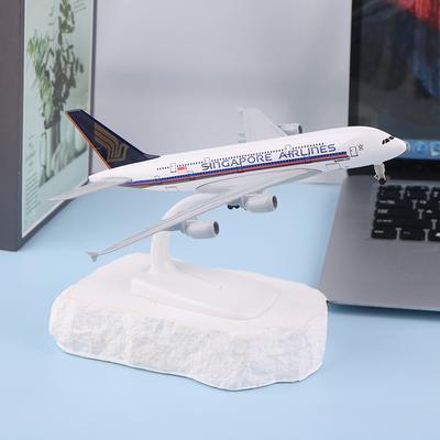 Модель самолета 20 см Boeing A380 Singapore Airlines Самолет Сплав Модель самолета-симулятора Самолет Для детей Игрушки Рождественский подарок