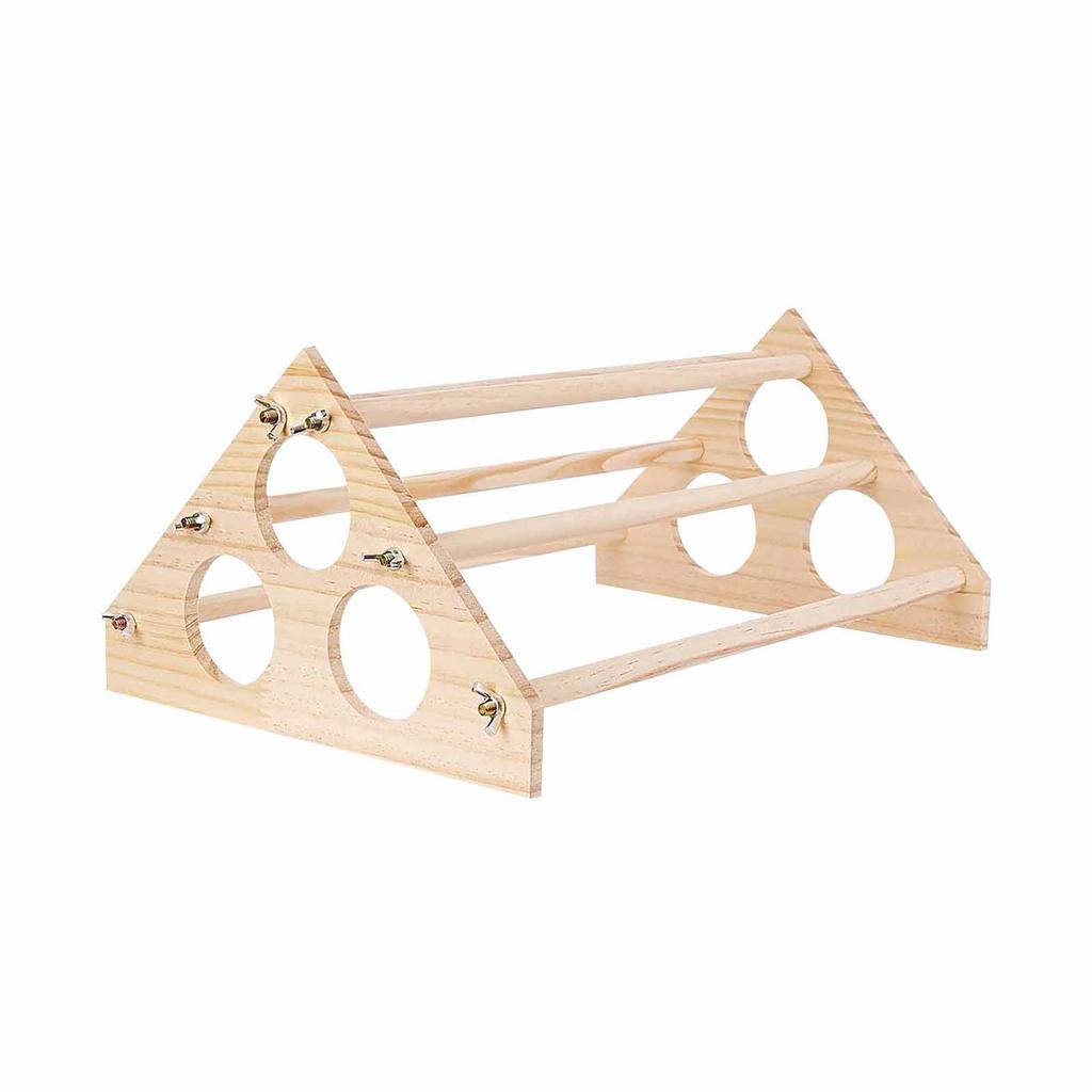 Курятник, курятник для дрессировки на подставке, деревянная решетка для насеста цыплят, игрушка для курятника в тренажерном зале для цыплят в джунглях для курятника, брудера и развлечений, 16,14 х 10,63 х 7,08