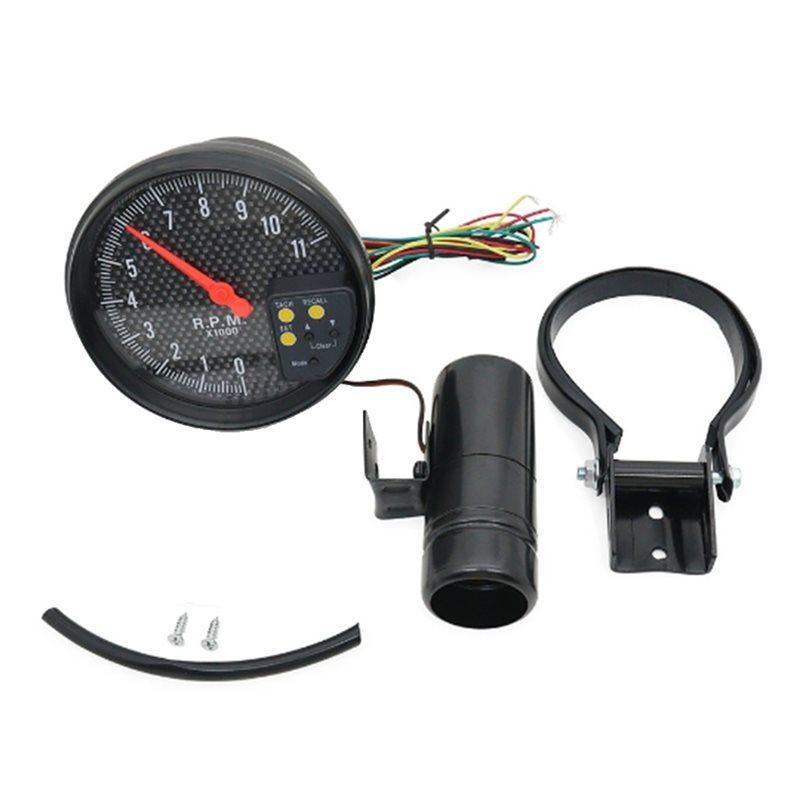 RPM Gauge 5 Inches 12V 7 Color Backlight Display Tachometer Car trument Accessories
