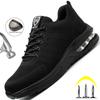 Safety Shoes Men Women Work Safety Boots Steel Toe Kevlar Puncture Proof Air Cushion Sneakers Light Fashion Work Shoes Unisex