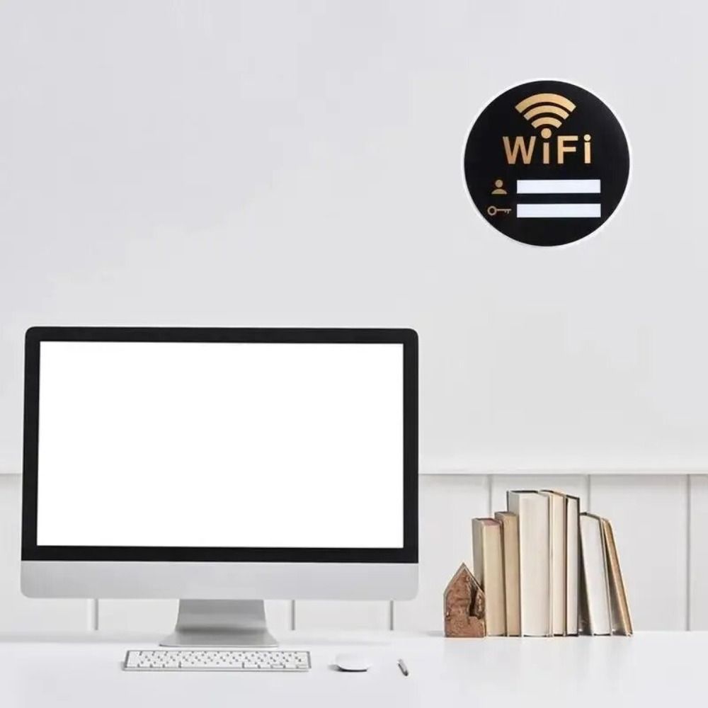 Rewritable 3D Wall Stickers Handwriting Signal Indication Signage Wifi Notice Board  Shops