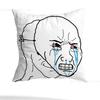 Wojak Soyjak Pillow Case Sofa Living Room Bedroom Headboard Backrest Cushion Square Cushion Nap Time