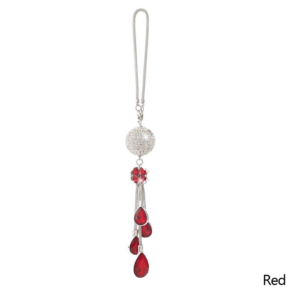 Подвеска на зеркало заднего вида автомобиля, металлический хрустальный шар, бриллиант, декоративная подвеска, подвесные украшения, автомобильные стразы, стиль интерьера