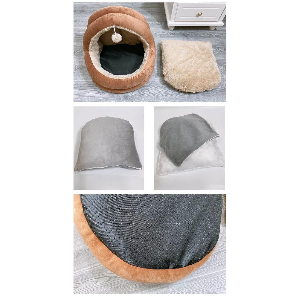 Кошачья кровать, дом, конура, гнездо, круглое гнездо для домашних животных, спальная пещера, кровати для котят, корзина для домашних животных, уютный шезлонг для котенка, подушка для кошачьего домика, палатка, домик для собаки