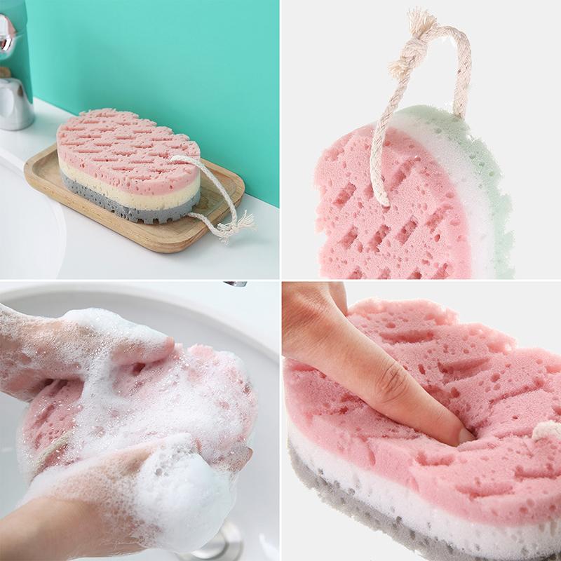 Sponge Bath Ball Shower Rub Exfoliation Massage Brush Bathroom Accessories