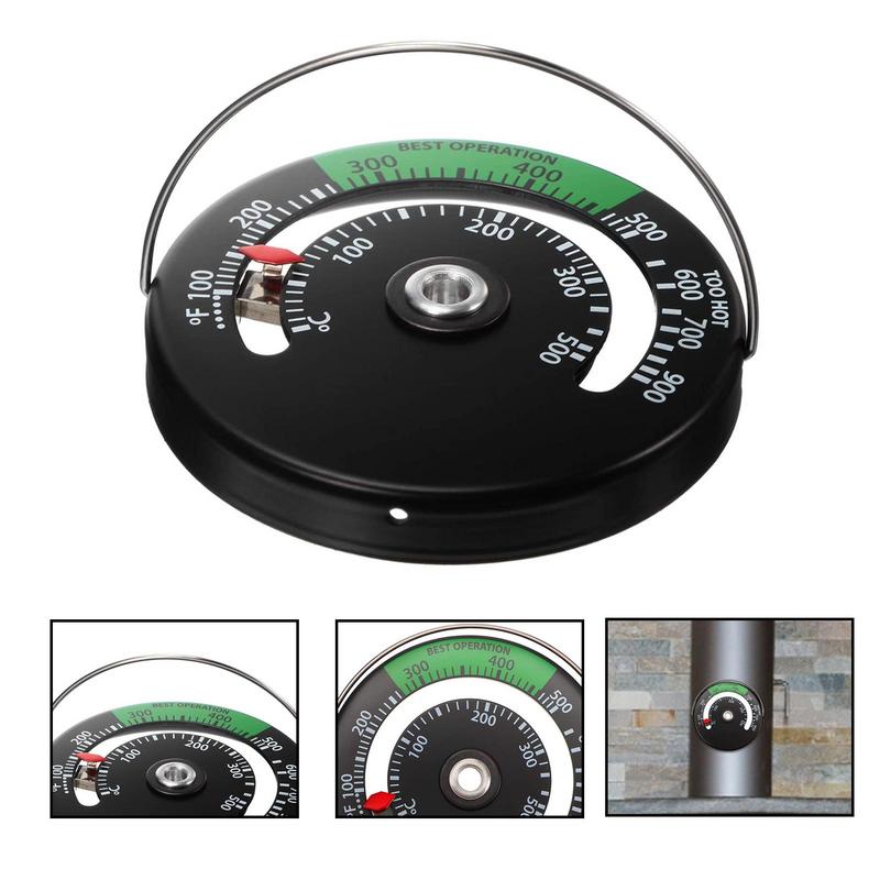 Fireplace Thermomete Oven Stove Temperature Top Thermometer Fireplace Accessories Gauge For Wood Burning Stoves And Pellet Stove
