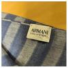 Б/у Шарф-палантин ARMANI С узором в полоску Темно-синий Мужской