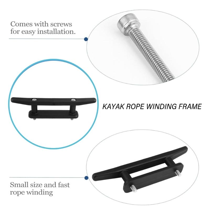 2Pcs Kayak Rope Rack Replacement Nylon Boats Kayak Canoes Cleat Kayak Rope Frame Cleat for Docking Boats, Canoes