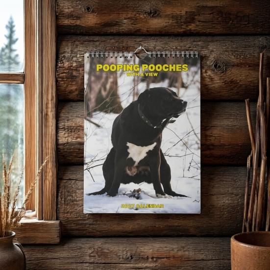 Decorative Office Calendar 2027 Wall Calendar, Monthly Planner with Metal Twin-Wire Binding for Professional Supplies Easy Page Turning And