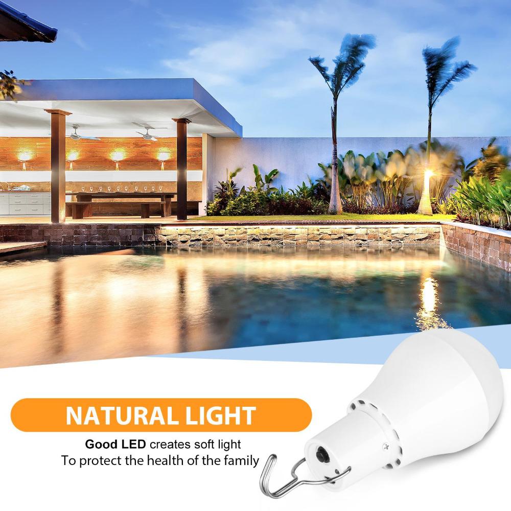 Новая светодиодная лампочка со светодиодной подсветкой на солнечной энергии Энергосберегающая портативная светодиодная лампочка Энергетическая лампа Освещение дома и улицы