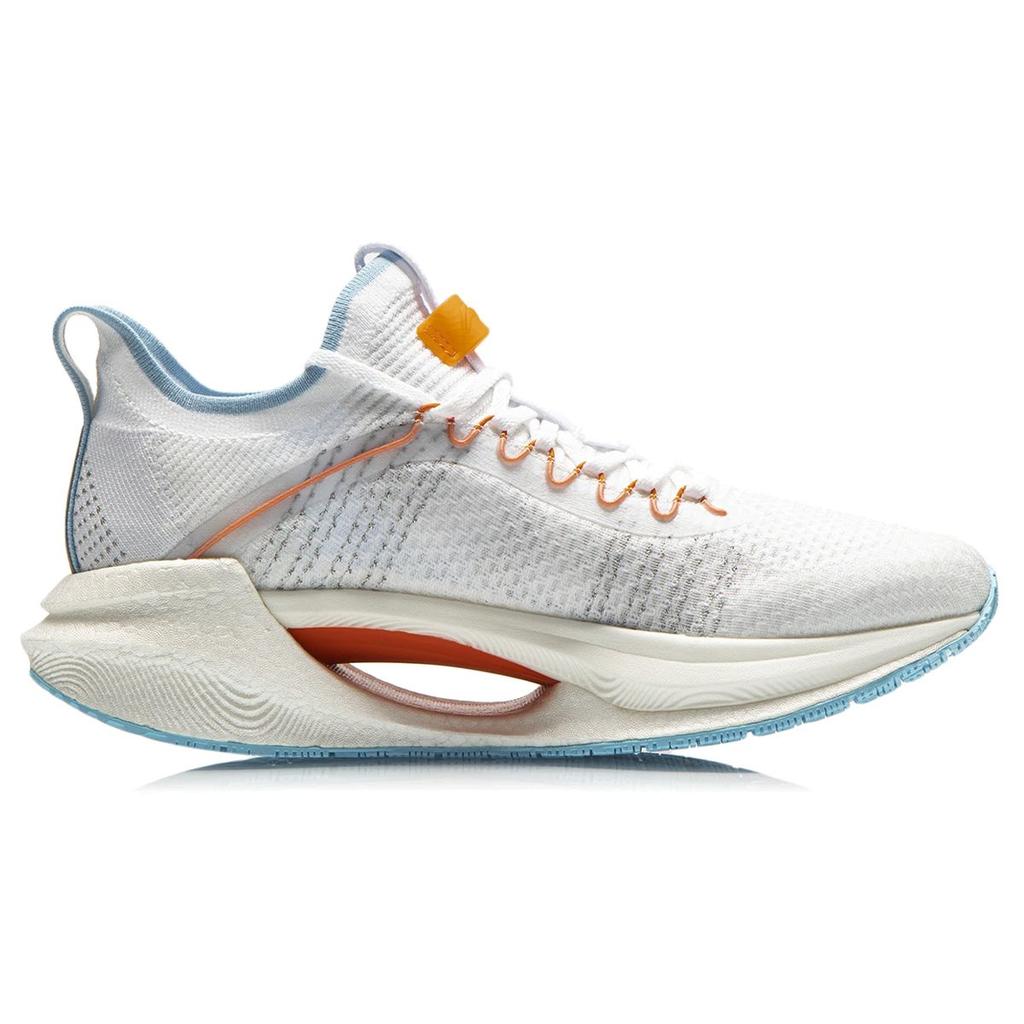 Li-Ning Кроссовки Essential Cushioning Non-Slip Durable Low-Toop для бега у мужчин белые синие желтые ARHR125-4