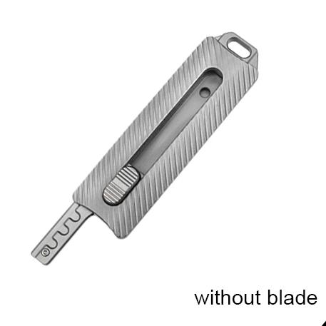 High Hardness Tactical Knife Titanium SK5 NO11 Blade Knife Broken Window Escape Knife Camping Hunting EDC Tool Replaceable Blade