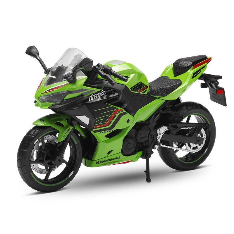 1/12 Scale Motorcycle Model for Kawasaki 400 Shock-Proof Alloy Motorcycle Model Toy Car Decoration Bracket Children's Toy