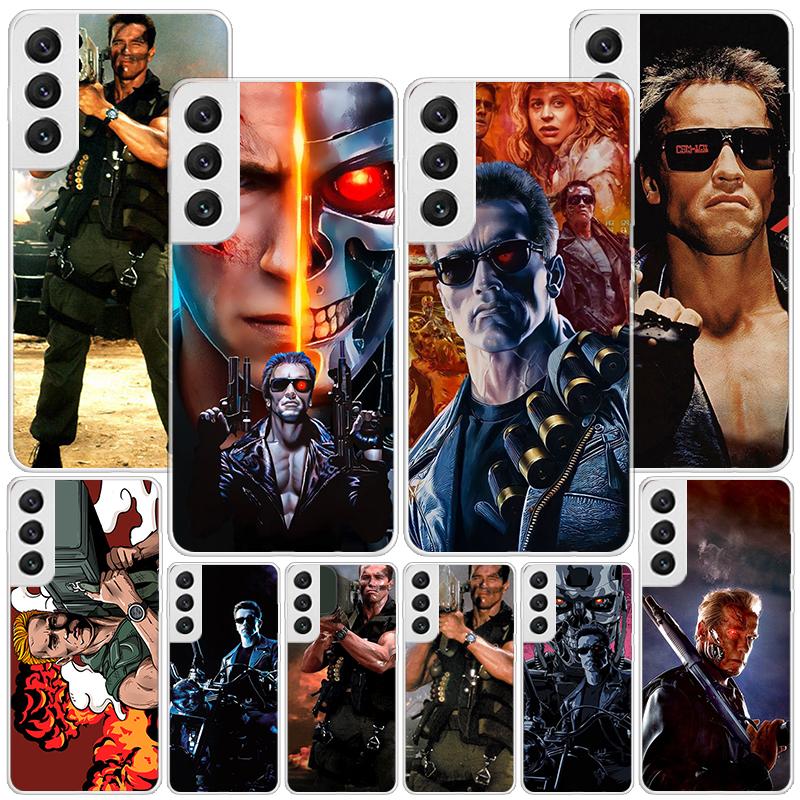 Чехол для телефона Arnold Schwarzenegger Terminator для Samsung Galaxy S24 S25 Edge S26 Ultra S23 S22 S21 Plus S20 FE + Персонализированный Pri