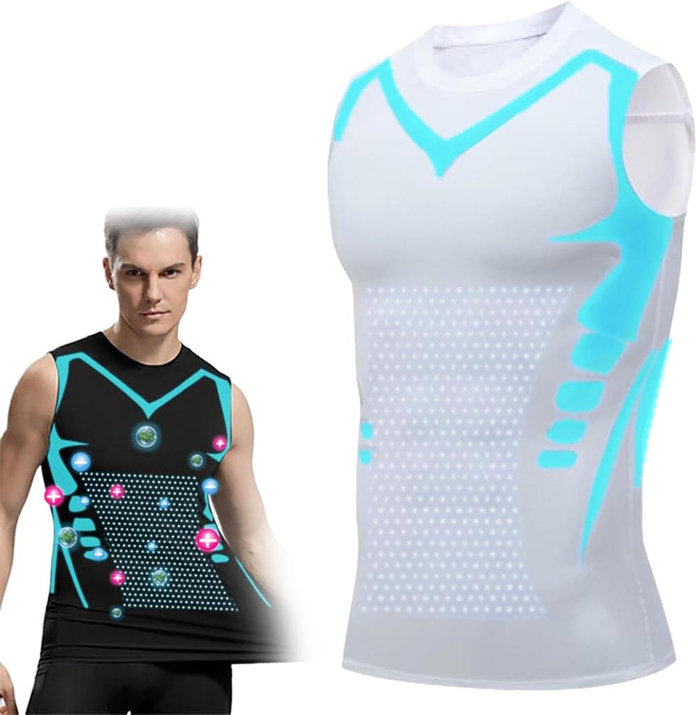 Новая версия жилета Energxcel Ionic Shaping Vest, удобная и дышащая ткань Ice-Silk для мужчин, помогающая создать идеальное тело