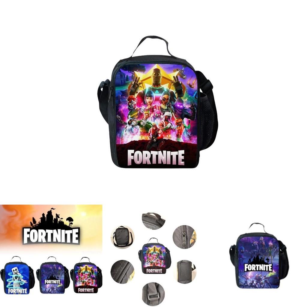 Стильная сумка для ланча с 3D цифровой печатью Fortnite для мужчин, идеально подходящая для повседневных поездок