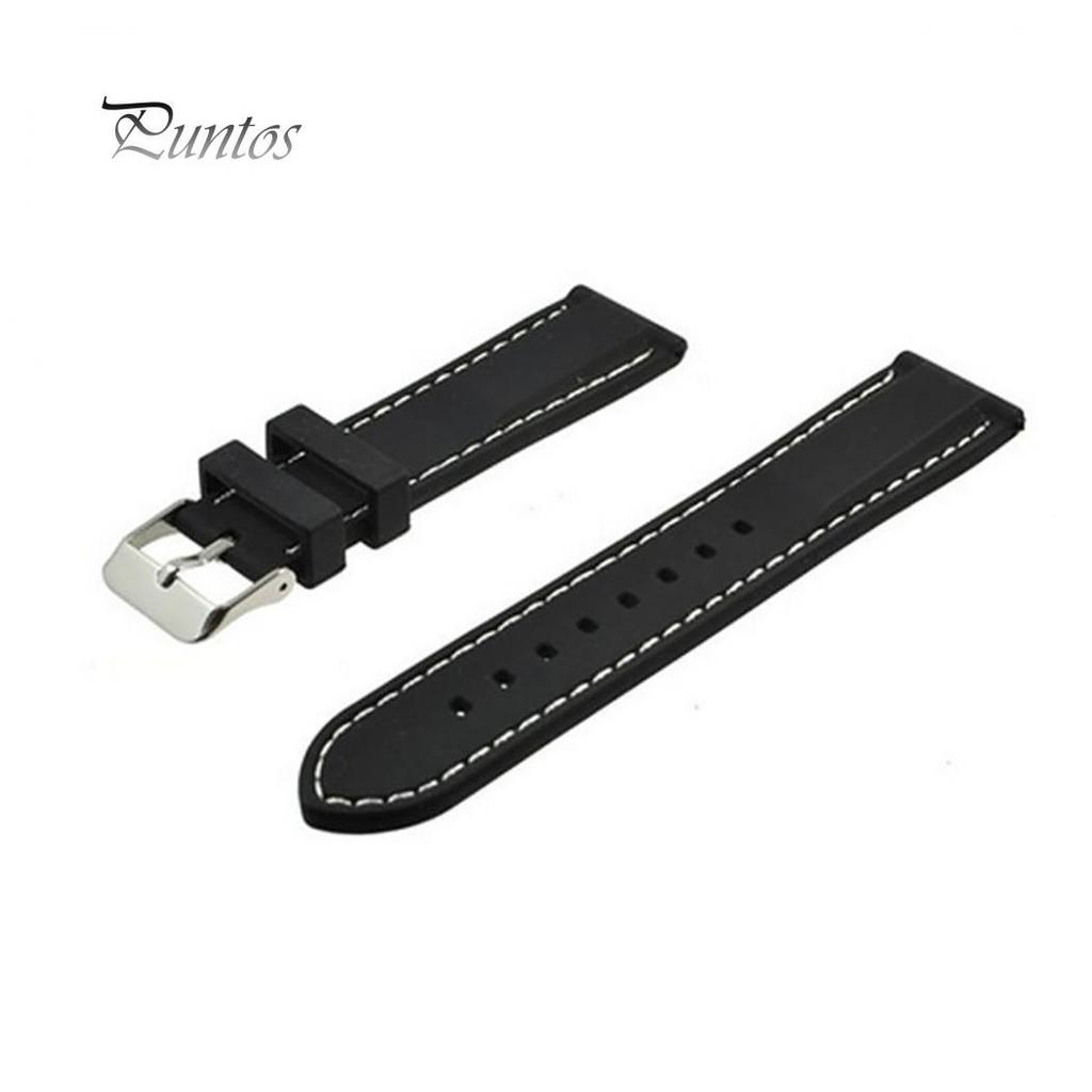 Fashion Soft Silicone Watch Strap Band Buckle Watchband Replacement Wristband