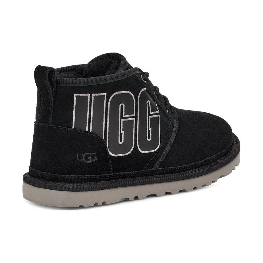 UGG Ботинки Neumel Graphic Черно-серый Замша 1130715-BGSD
