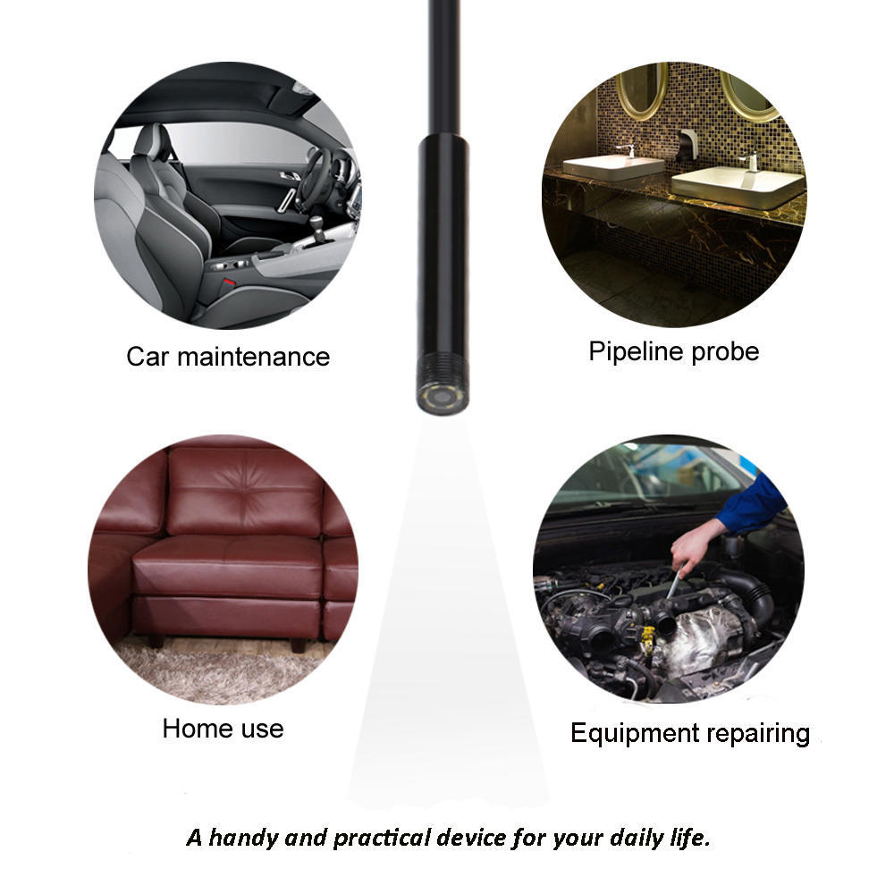 5.5мм 1.5м Цифровой USB Эндоскоп Бороскоп Ручной Инспекционная Змеиная Камера 6 Регулируемых Светодиодов для Смартфонов Android