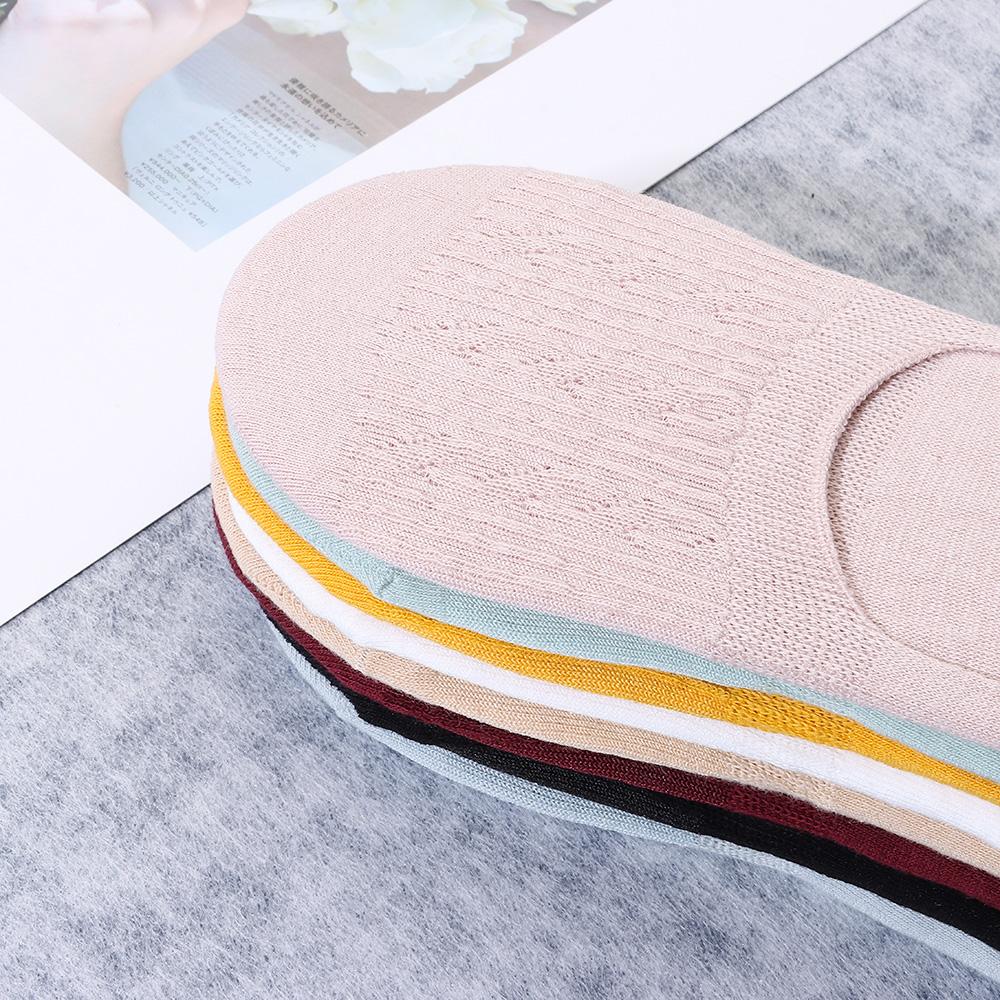 Women Breathable Non-slip Ankle Hosiery Low Cut Boat Socks Cotton