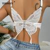 Женское сексуальное нижнее белье, топ, бюстгальтеры, новый бюстгальтер с v-образным вырезом и открытой спиной, на подтяжках-бабочках, женское нижнее белье с эффектом пуш-ап
