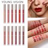 YOUNG VISION Подарочный набор из 6 жидких помад Matte Mist Top Блеск для губ в антипригарном стаканчике