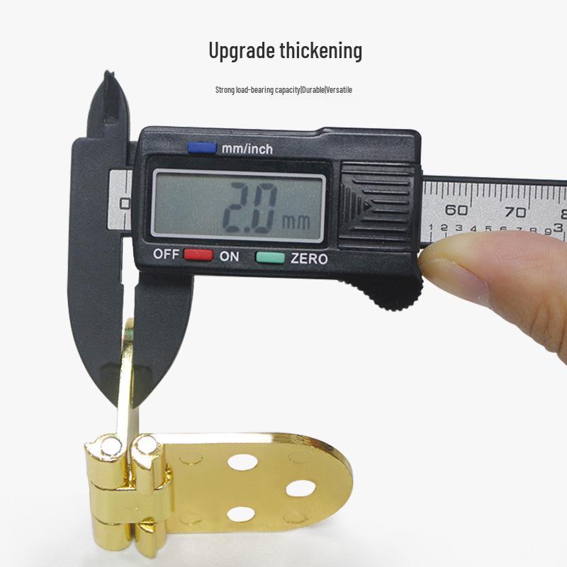 Thickened Zinc Alloy Semi-Circular Folding Hinge for Cabinet Doors and Dining Tables