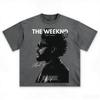 The Weeknd Эйбел Тесфайе Ретро Музыкальная Футболка Мужская Женская Винтажная R&B Артист Короткий Рукав Хай стрит Одежда Харадзюку Удобная Женская Мужская Одежда