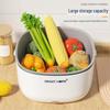 Портативная ультразвуковая корзина для мытья фруктов и овощей большой вместимости с ручкой