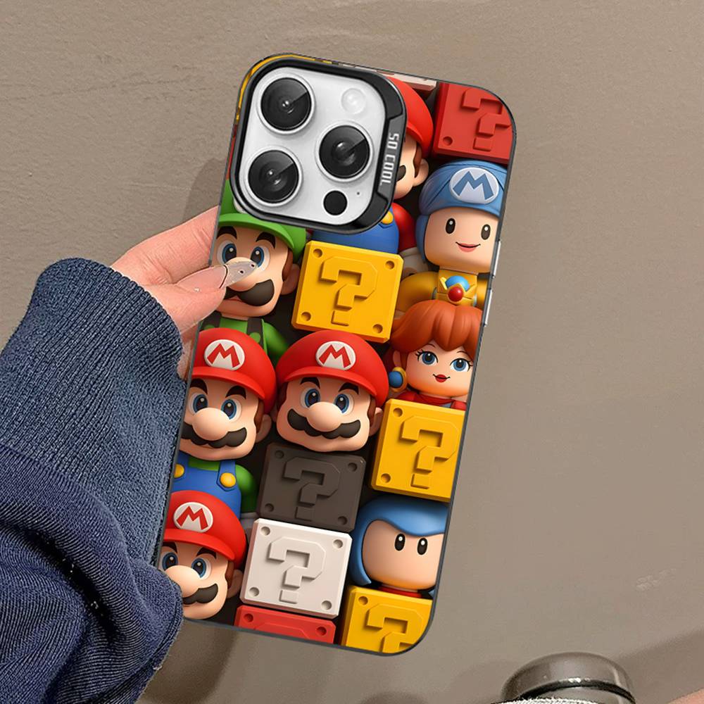 Game Cartoon S-Super-Mario Phone Cases For iPhone 17 16 15 14 13 12 11 Plus Pro Max Colorful Case