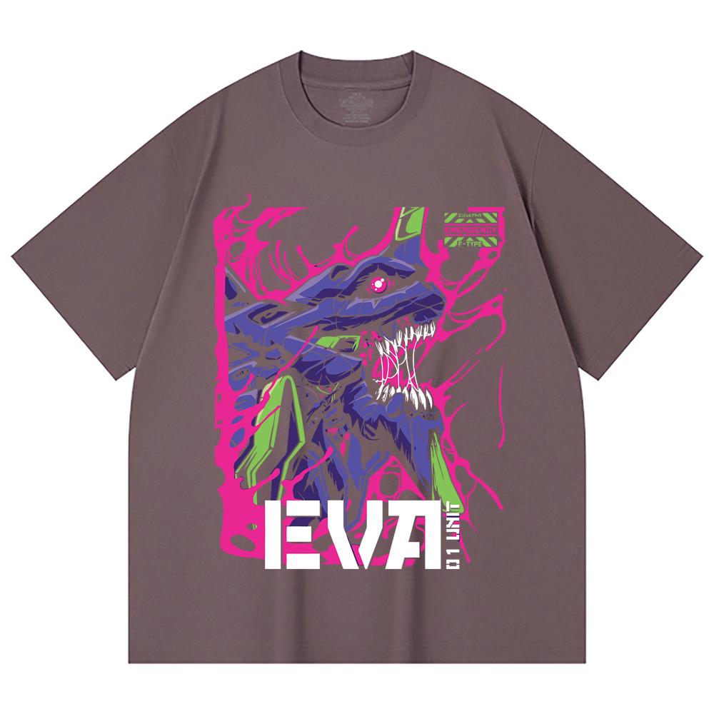 Унисекс футболка из плотного 100% хлопка, 230 г/м², с принтом Evangelion V8
