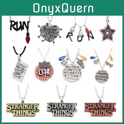 Буквенное Ожерелье Stranger Things С Подвеской из Сплава и Многослойной Цепочкой Для Косплея