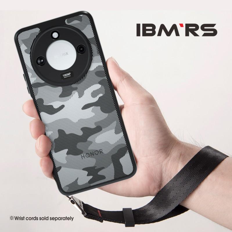 (Comes with wrist strap)IBMRS for Honor X60 Case (Military Drop Protection)Shockproof Matte Translucent Phone Case, Camo Black