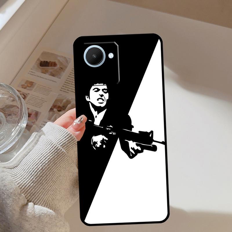 Чехол для телефона Realme 13 12 10 11 14 Pro Plus GT 6T 6 5 GT7 Pro C61 C55 C53 C51 C21Y C25S C75 C67 с изображением фильма Лицо со шрамом 1983