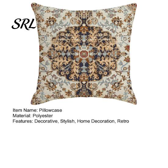 Hidden Zipper Pillowcase Boho Throw Pillow Covers, 18 x Inch Bohemia Case Ethnic Style Cushion Case, Decorative for Sofa Couch Cover